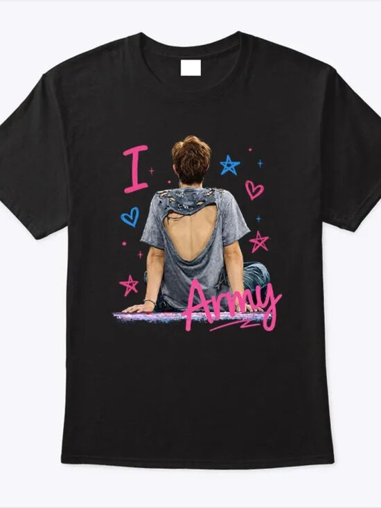 Posh M Other - Joonie BTS I Love Army T Shirt